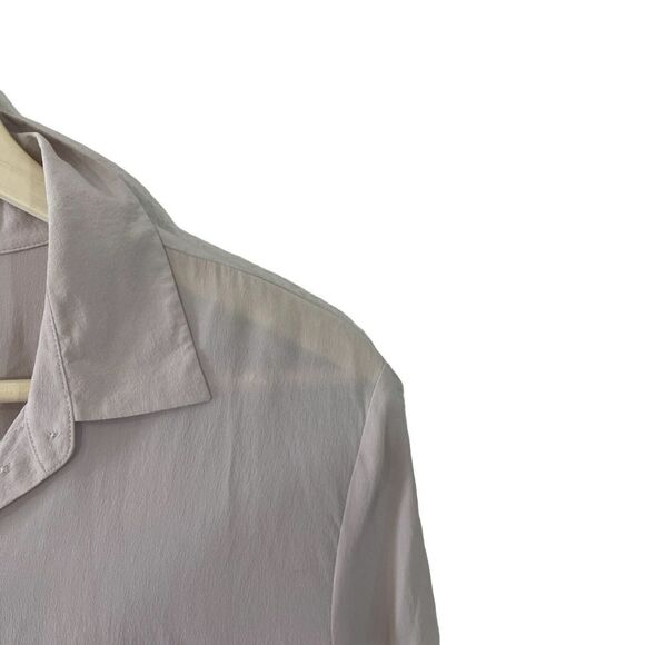 Leo & Sage Large Silk Blouse Tunic Button Front Long Sleeve Top Womens - Picture 6 of 14